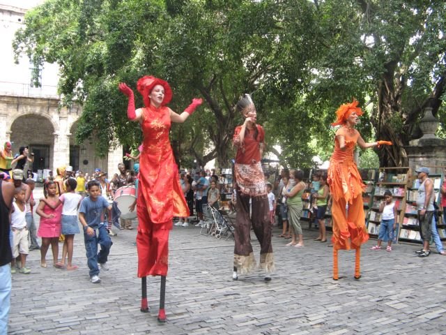 spectacle de rue � La Havane