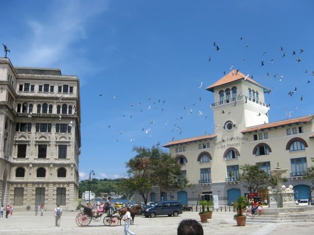La place des pigeons � La Havane