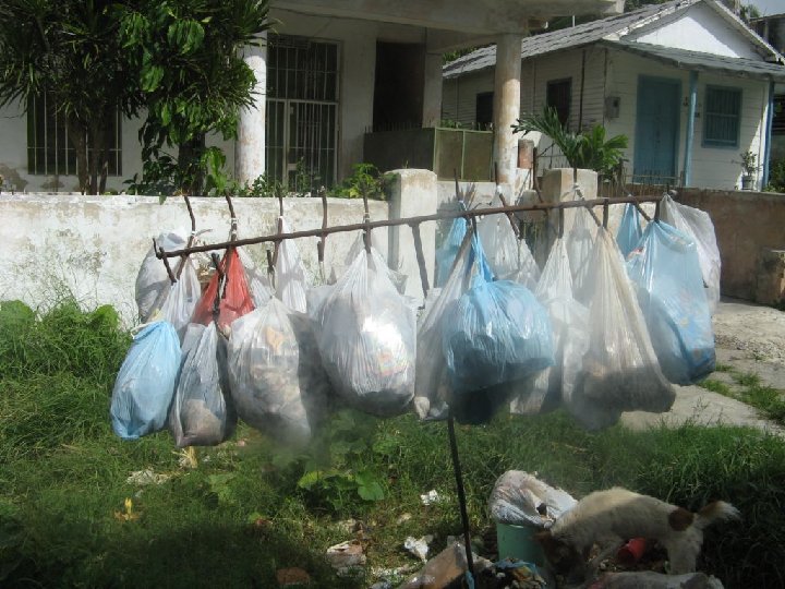 Poubelles � Cuba