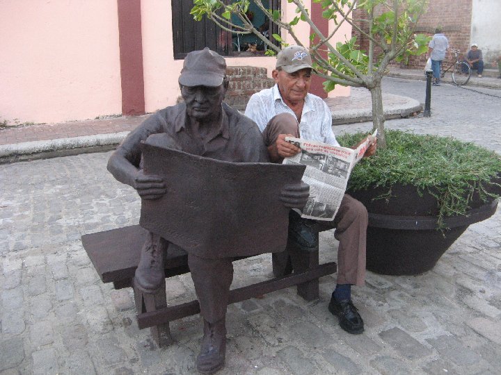 la statue et le mod�le