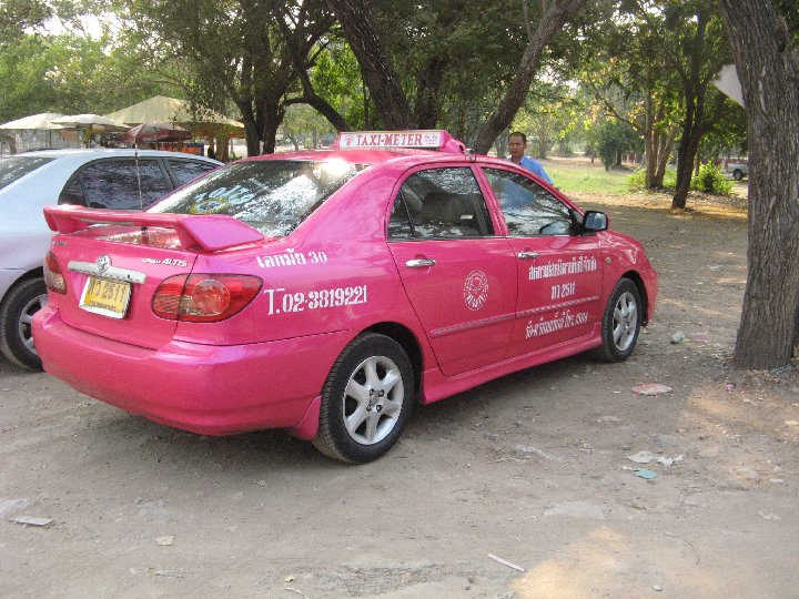 taxi rose en Tha�lande